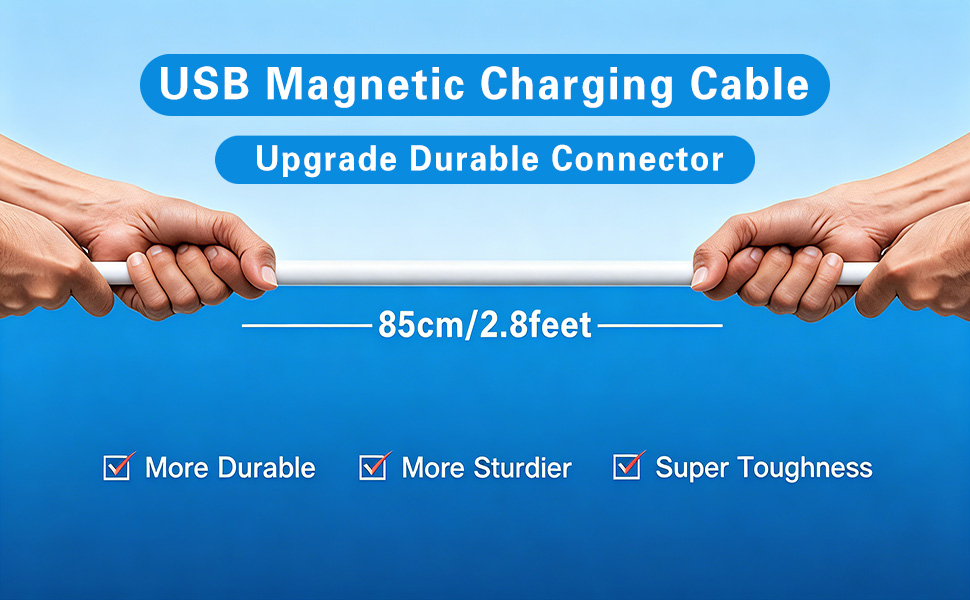 Magnetic Charging Cables, Replacement USB DC Charger Cable