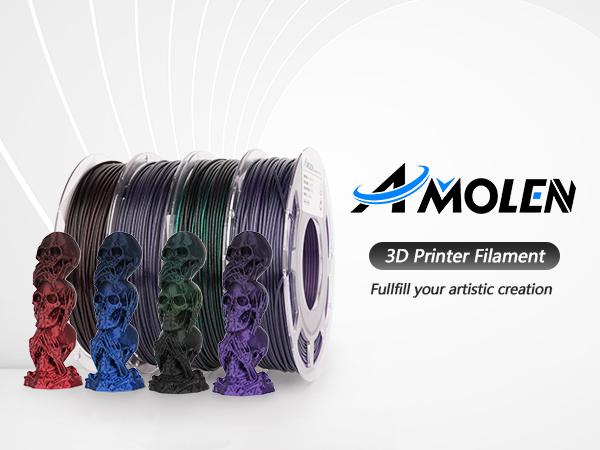 Bright your imagination with Amolen 3D Printer Filament!