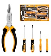 5-Piece Tool Kit Magnetic Screwdrivers Needle Nose Pliers