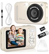 Digital Camera for Kids, WITYEAH 48MP FHD 1080P Point and Shoot Digital Cameras with 16X Zoom Ant...