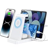 GAUOLN Wireless Charger for iPhone - 5 in 1 Charging Station for Multiple Devices Apple: Fast Wir...