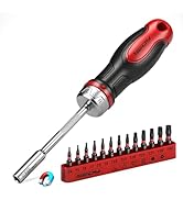 14-Piece 1/4? Magnetic Ratcheting Screwdriver Bit Set, T4-T40 Torx Bit Set with 1/4 inch Magnetic...