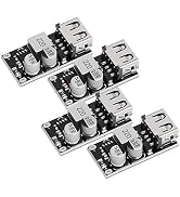 USB Buck Converter, DROK 4pcs DC-DC Step Down Module 6-32V 12V 24V to 5V QC 3.0 Charging Module P...