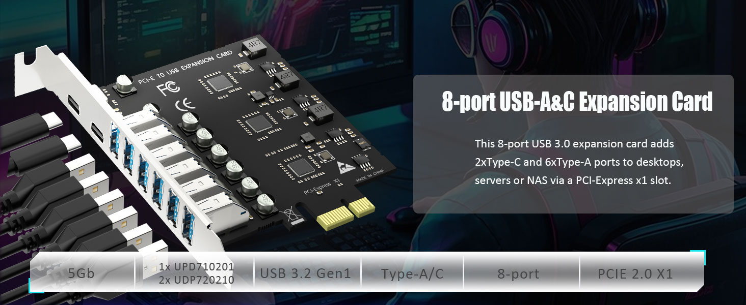 PCIe USB Expansion Card