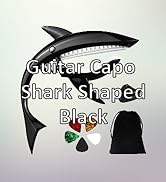 Rrayia Zinc Alloy Guitar Capo Shark Capo for Acoustic and Electric Guitar with Good Hand Feeling,...