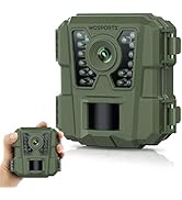 WOSPORTS Mini Trail Camera 24MP 1080P HD Game Camera with Night Vision Motion Activated Waterproo...