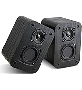 RIOWOIS Passive Bookshelf Speakers for Home Theater Surround Sound, Home Desktop Stereo Speakers ...