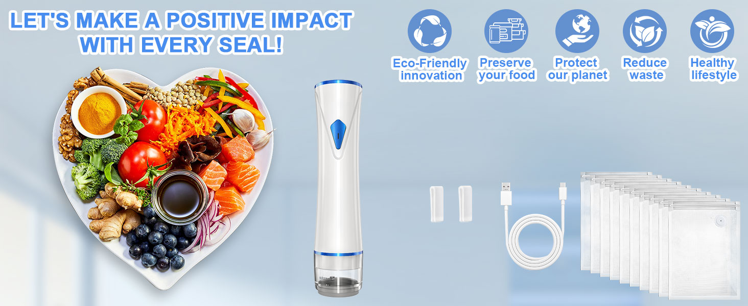 Powerful Compact Vacuum Sealer Machine for Meal Saver