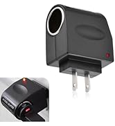 MOXRUQ 110V-220V AC to 12V DC Car Cigarette Lighter Power Converter, AC to DC Converter, Cigarett...