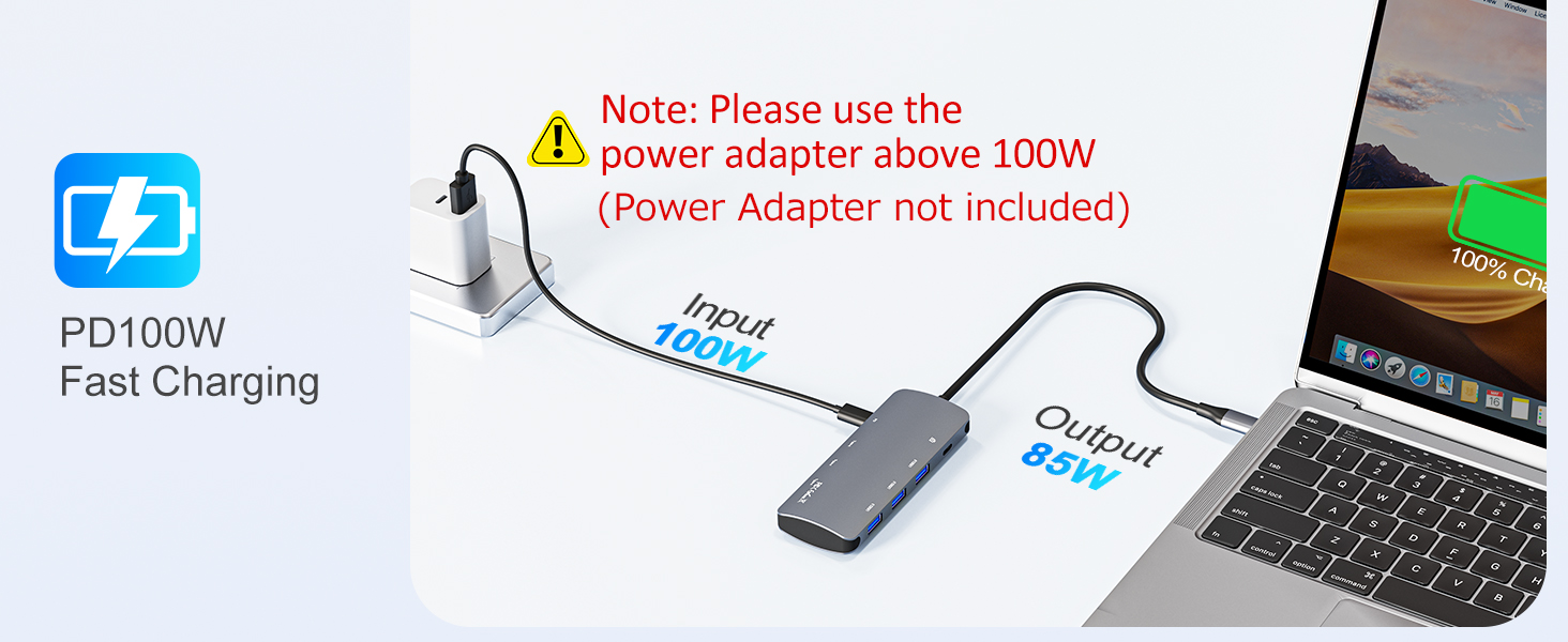usb c adapter multiport usbc hub for laptop usb c charging hub usb c to usb c adapter