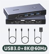 display port kvm switch 1 monitors 2 computers