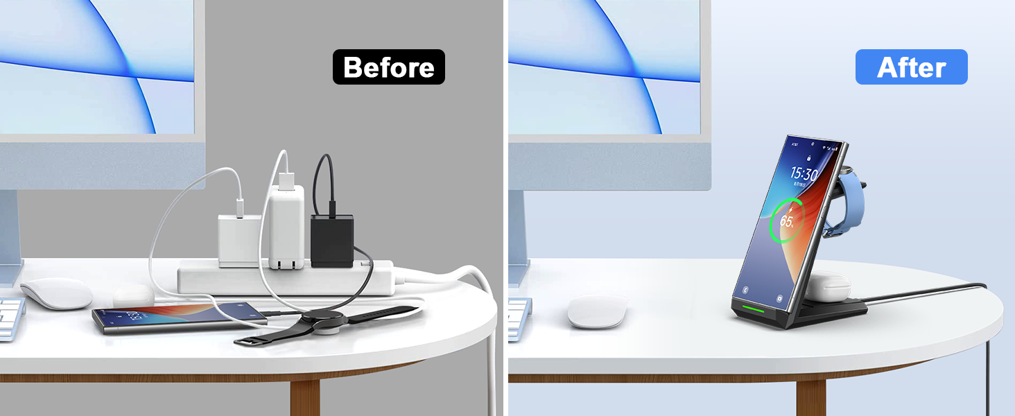 3 in 1 charging station for samsung