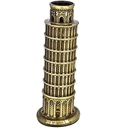 DS. DISTINCTIVE STYLE Metallic Leaning Tower of Pisa Statue Souvenir Figurines Tower Model Kit fo...
