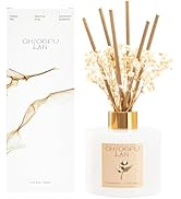 Chloefu Lan Linen Reéd Diffuser Oil, 6.7 oz Natural Essential Scented Oil with Diffuser Sticks, B...