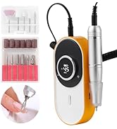 Electric Nail Drill Machine Rechargeable Portable Nail File Electric DIY Nail Drill Kit 45000RPM ...