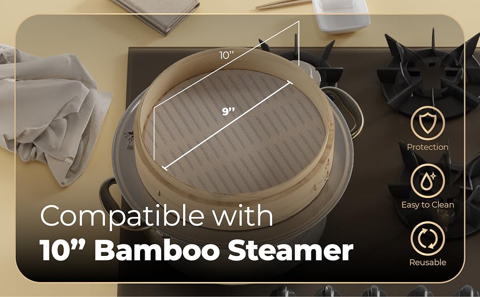 compatible with 10" Bamboo Steamer