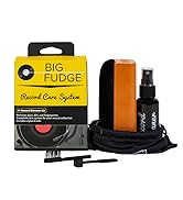 Big Fudge Vinyl Record Cleaning Kit - 4-in-1 Record Cleaner Solution - Includes Ultra-Soft Velvet...