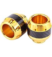 Motorcycle Frame Sliders, Qiilu 1 Pair of Carbon Fiber Motorcycle Front Fork Frame Sliders Crash ...