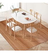 SALLOUS Vinyl Mat, 9'x6' Chair Mat for Hard Floors, Area Mat for Living Room, Multi-Purpose Hard ...