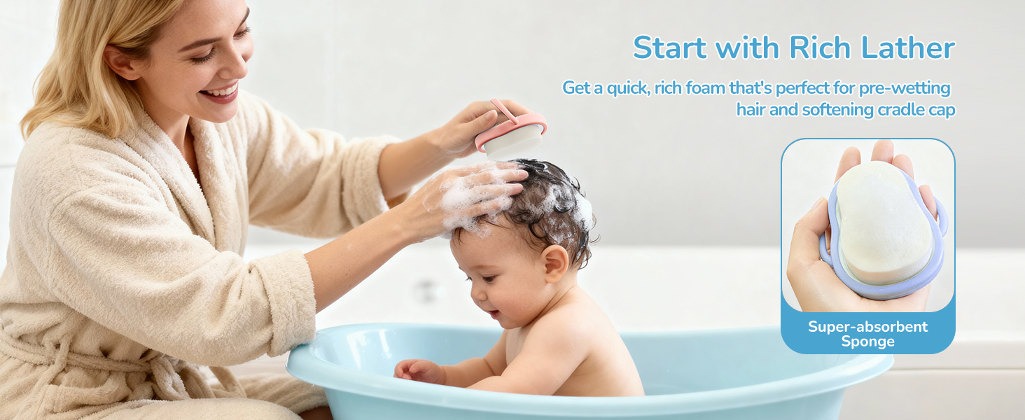 cradle cap bath sponge