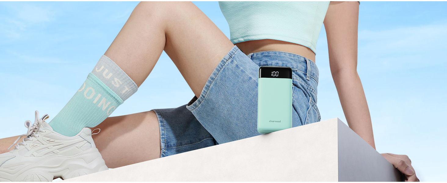 Portable Charger with built in cables