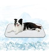 MICROCOSMOS Pet Cooling Mat &amp; Sleeping Pad- Breathable Bubble Surface, EZ Clean. Keep Cooling for...