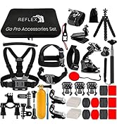 REFLEX CAMERA 50 in 1 Action Camera Accessories Kit, compatible with the new GoPro Hero 13 and He...