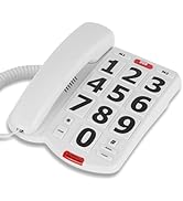 Awishwell Landline Phones for Seniors, Simple Big Button Phone for Seniors, Corded Telephone Land...