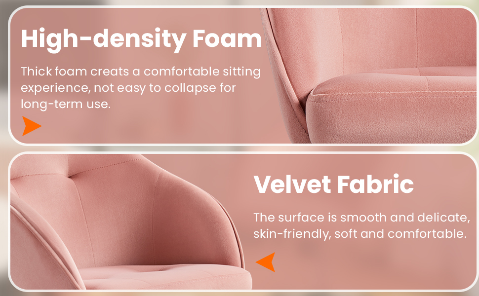 velvet office chair