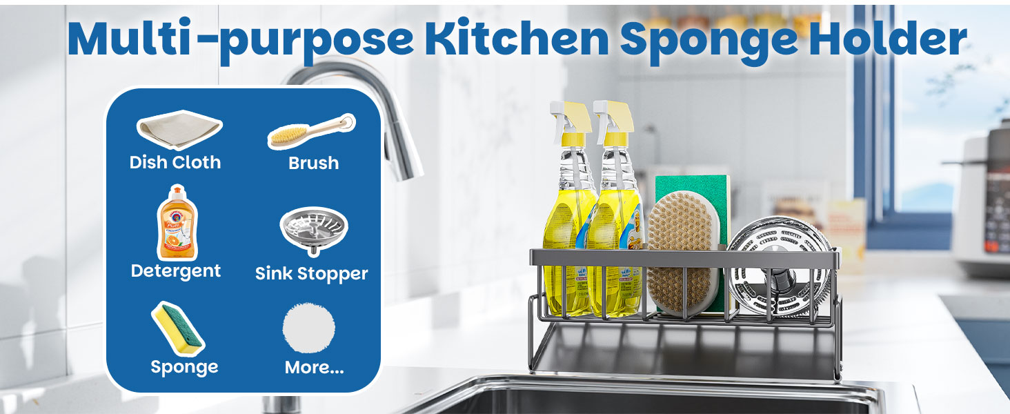 kitchen sponge holder for sink