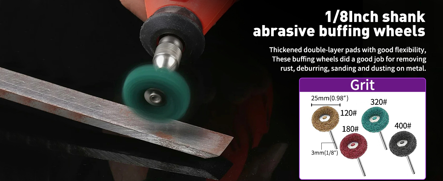 wheel polishing kit for drill, drill polishing kit, buffing wheels