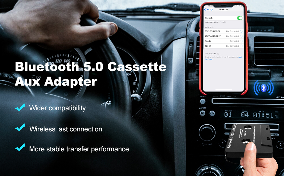 bluetooth cassette adapter