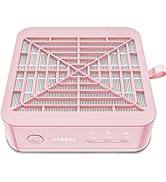 AIRSEE Nail Dust Collector for Beginner,Powerful Manicure Vacuum for Acrylic Gel Nail Polishing w...