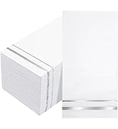 BUCLA 100-Count 3-Ply disposable Napkins - Silver Paper Napkins Disposable Premium Quality - Chri...