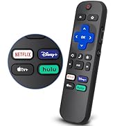 Replacement for Roku-TV-Remote, Compatible for TCL Roku/Hisense Roku/Onn Roku/Sharp Roku Series S...
