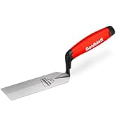 Goldblatt RED Margin Trowel, 5" x 2" Upgraded Ground Blade, Professional Masonry Tools, Heavy Dut...