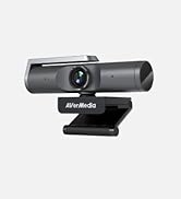 AVerMedia PW515 4K Webcam w/Autofocus &amp; Mic for Video Conferencing - AI-Driven, Low Light, 100° W...