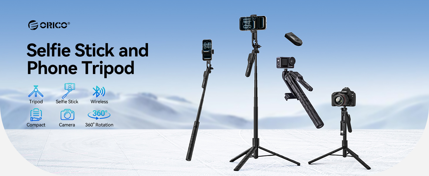 Selfie Stick and Phone Tripod