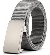 CHAOREN Nylon Ratchet Belts for Men - Adjustable Web Belt - Automatic Slide Buckle for Casual Gol...