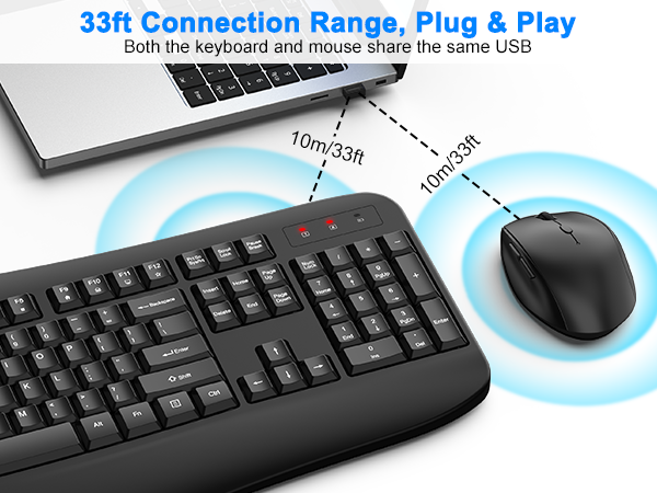 2.4Ghz full size wireless keyboard