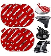 Galundge 53mm(2.09inch) Adhesives for Suction Cup Mount, 6PCS Double-Sided Stickers Compatible wi...