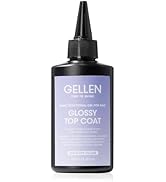 Gellen 100ml No Wipe Gel Top Coat, High Gloss Long Lasting Clear Color Gel Top Coat U V Light Cur...
