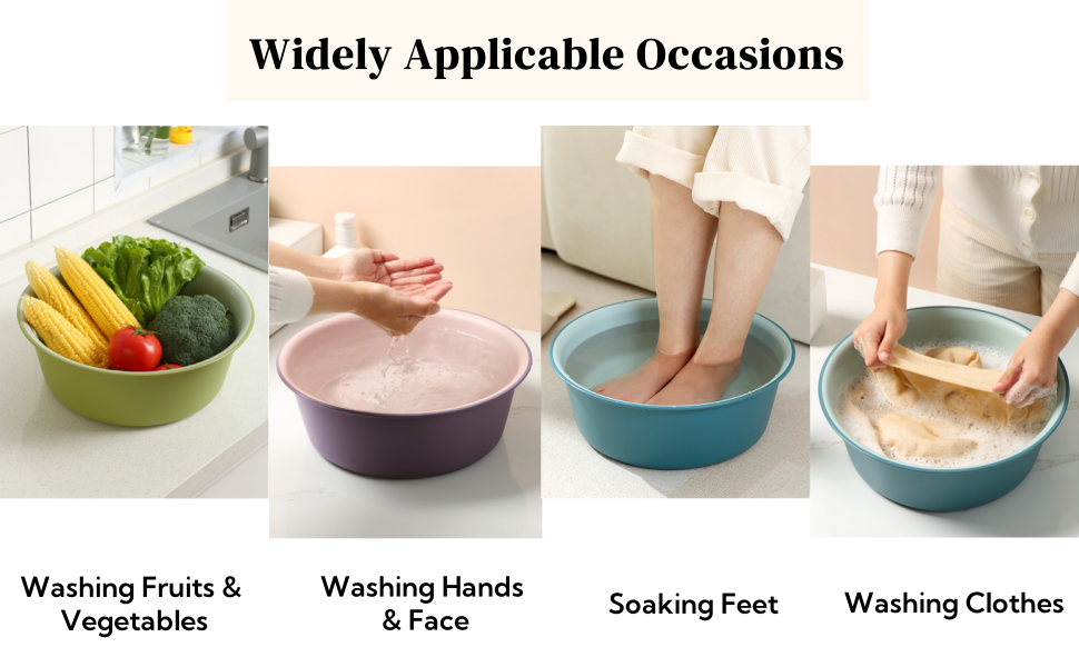 ZAVOOS Stackable Space Saving Camping Washing Tub