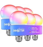 DAYBETTER Smart Light Bulbs, Alexa Light Bulb, WiFi Light Bulbs, RGBCW Color Changing Light Bulb ...
