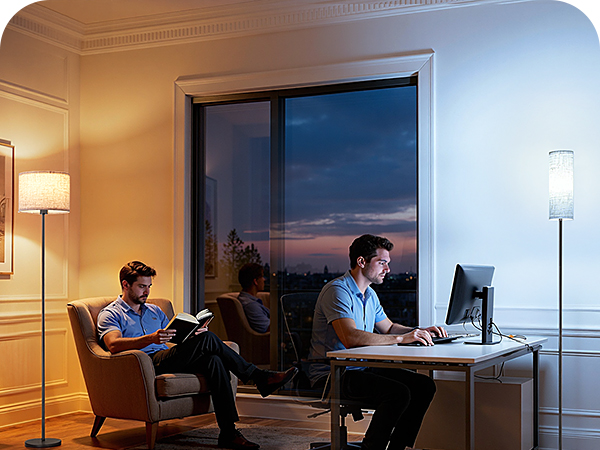 Floor Lamps with 2 Shades