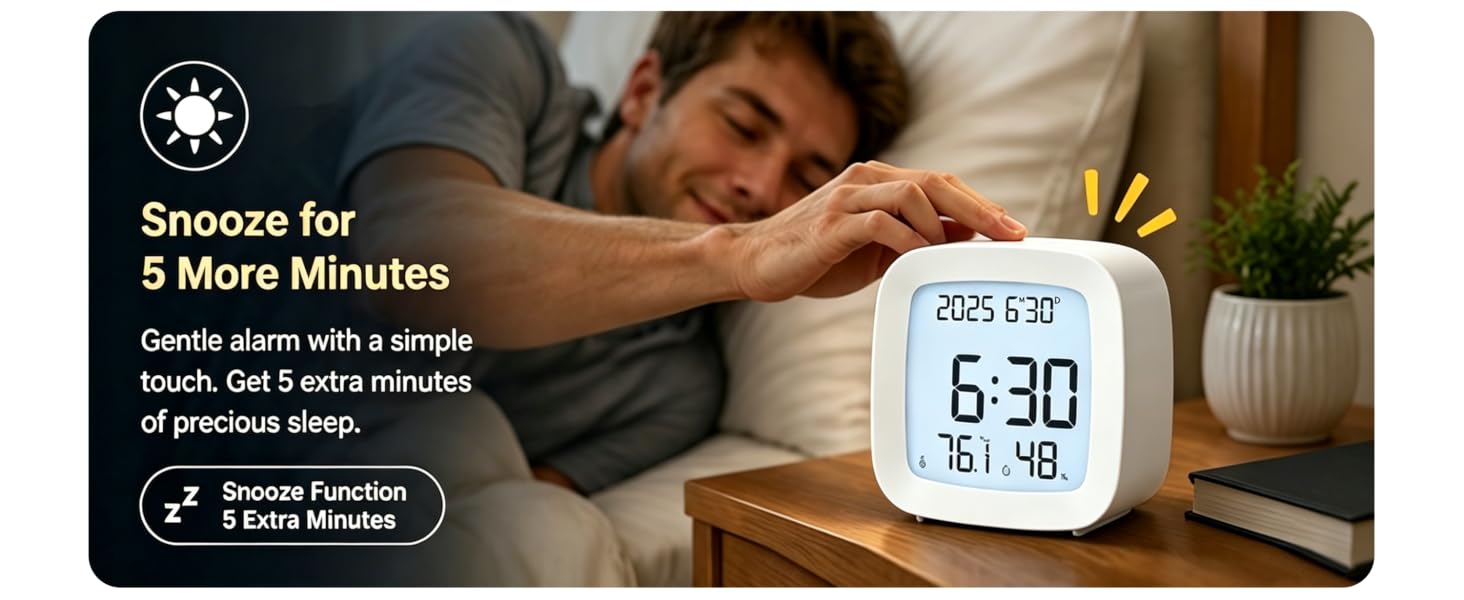 LCD bedroom alarm clock