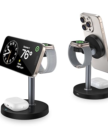 magnetic charger charging station wireless iphone 3 in 1 magsafe phone watch fast airpods mag-safe
