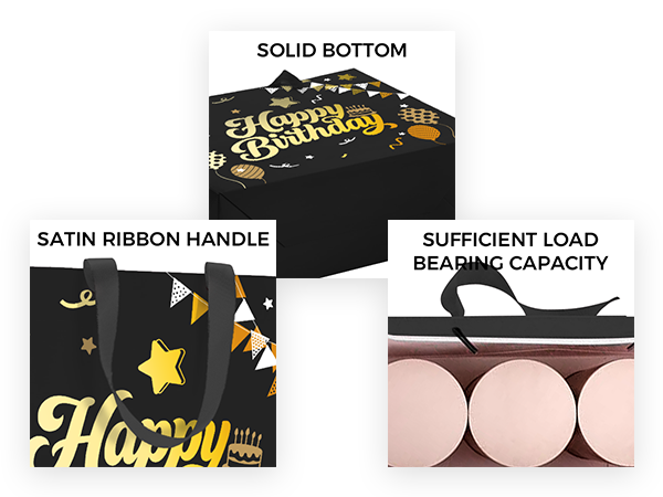 Black Birthday Gift Bag