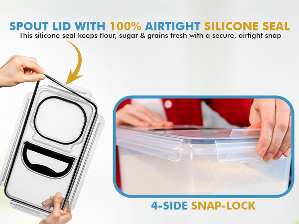 bulk food storage containers large flour storage container flour rice storage container airtight