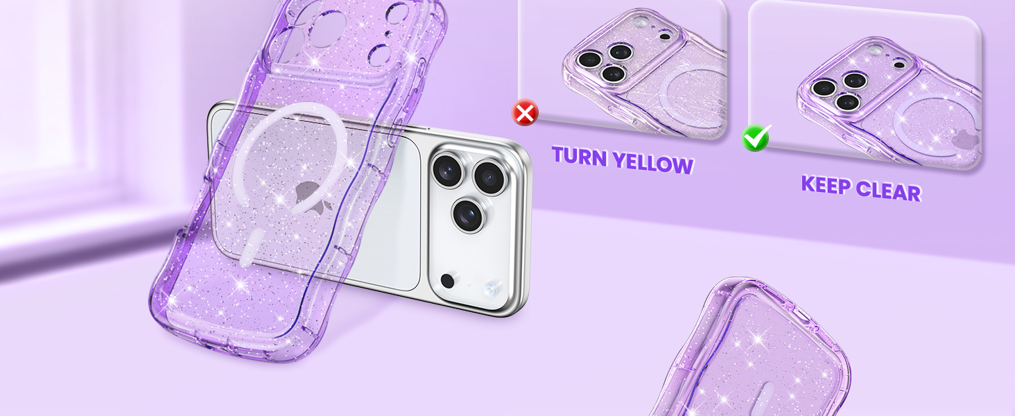 crystal Clear case transparent case magnetic case glitter case Glossy case cute case aesthetic case